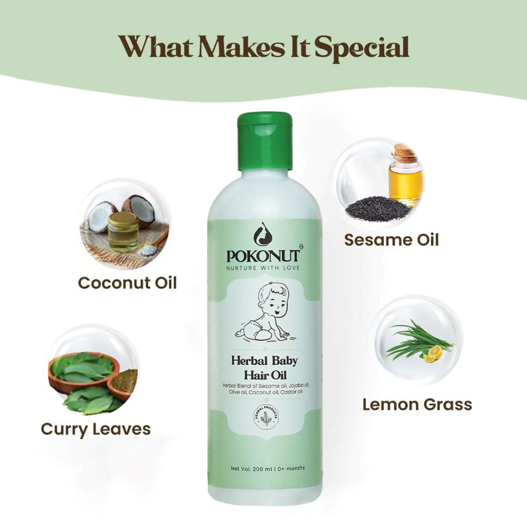 Herbal Baby Hair Oil-50ml - Image 3